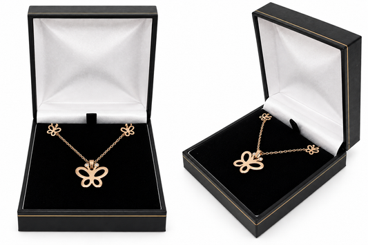 Butterfly Jewellery Pendant and Earrings by Mehervaan