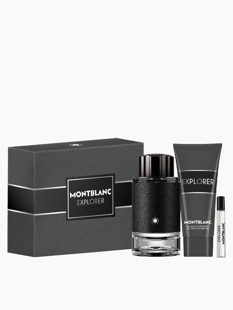 Mont Blanc Explorer Gift Set 100ml EDP + Shower Gel 100ml + 7.5ml EDP perfume by Montblanc