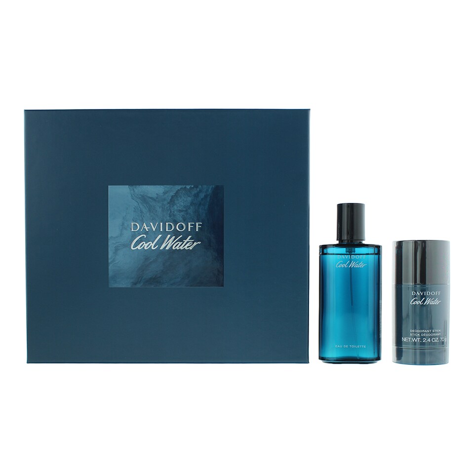 Davidoff Cool Water Gift Set 75ml EDT + 70g Deodorant Stick perfume by Davidoff