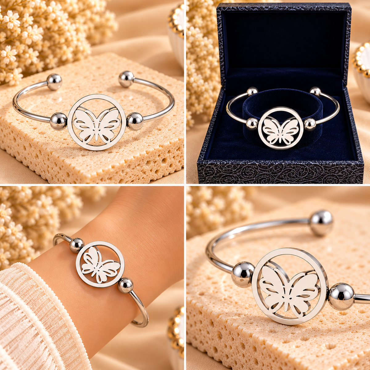 Butterfly Bangle – Silver perfume by Mehervaan