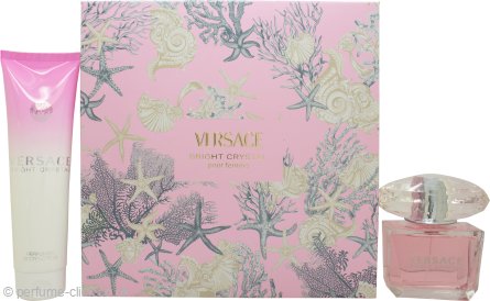 Versace Bright Crystal Gift Set 90ml EDT + 150ml Body Lotion perfume by Versace