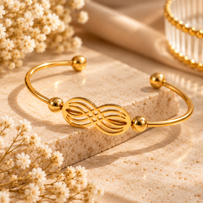 Infinity Bangle – Gold