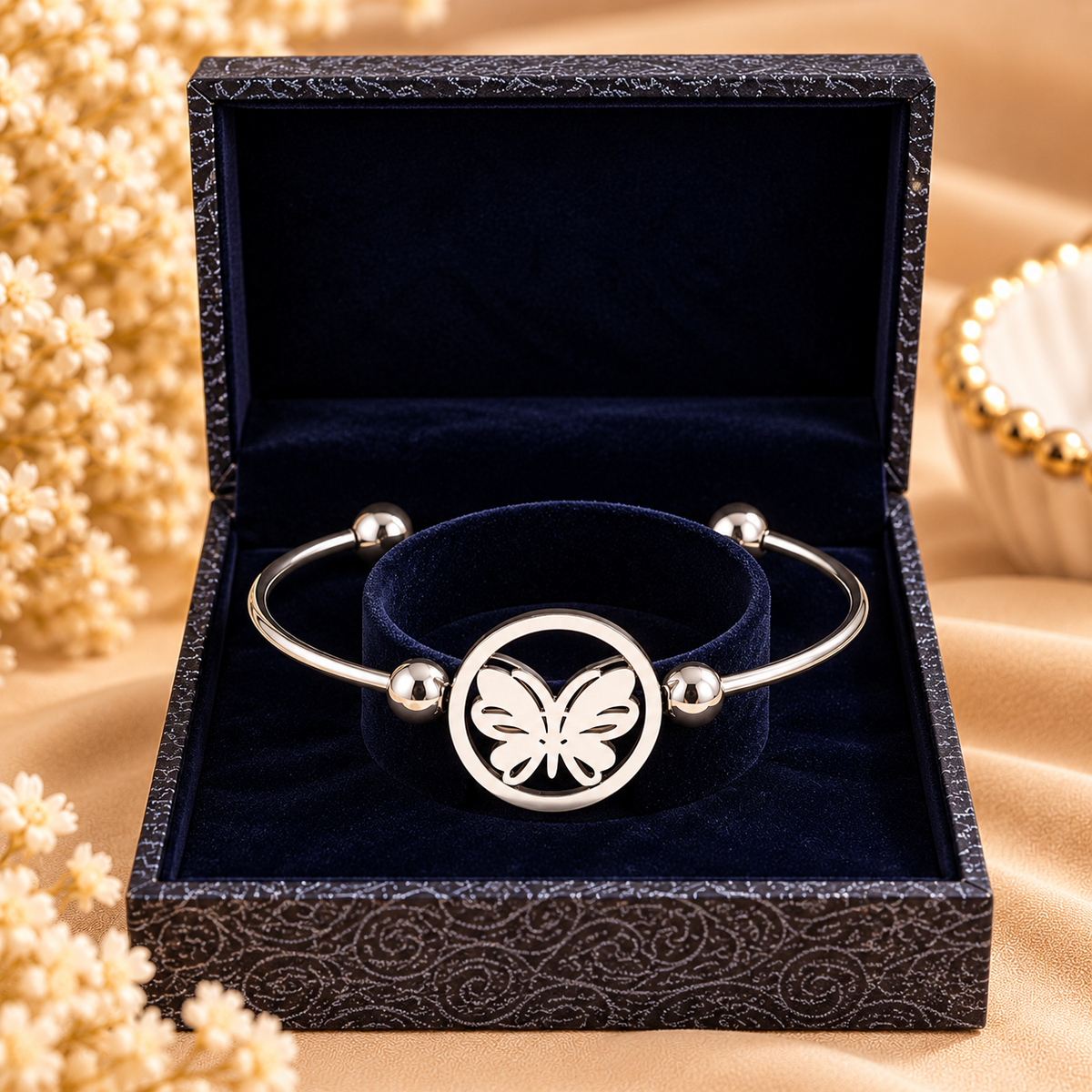 Butterfly Bangle – Silver perfume by Mehervaan
