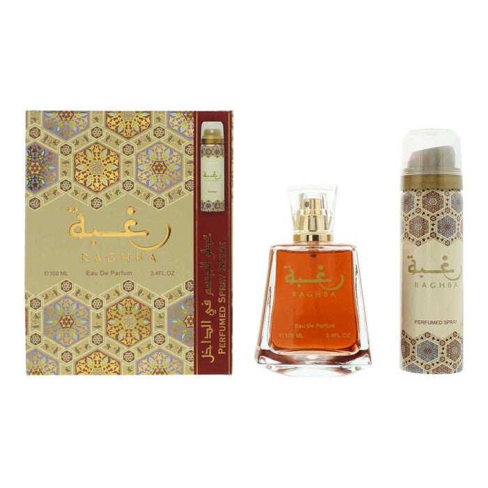Lattafa Perfumes Raghba Gift Set 100ml EDP + 50ml Deodorant Spray perfume by Lattafa