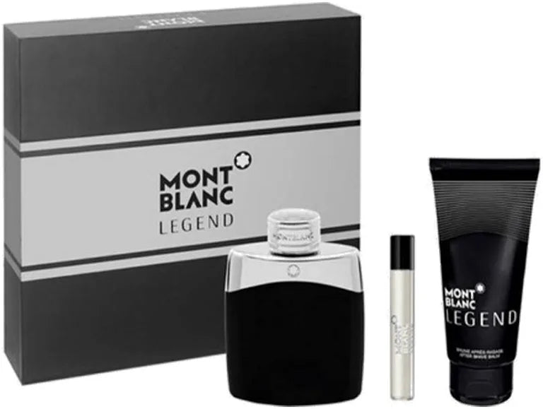Mont Blanc Legend Gift Set 100ml EDT + 100ml Shower Gel + 7.5ml EDT perfume by Montblanc