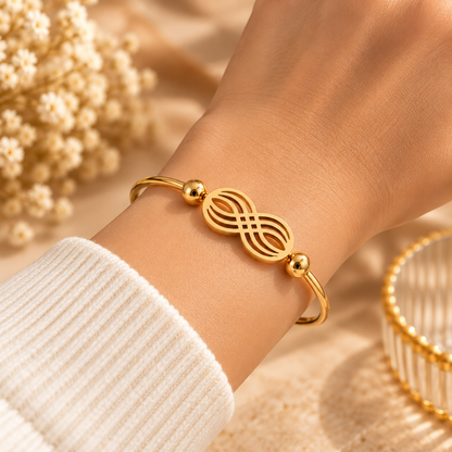 Infinity Bangle – Gold