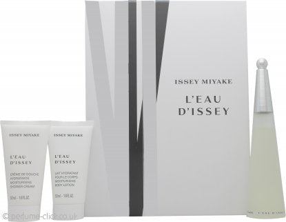 Issey Miyake L'eau d'Issey Gift Set 50ml EDT + 50ml Body Lotion + 50ml Shower Cream perfume by Issey Miyake