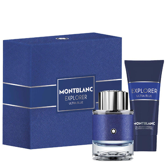 Mont Blanc Explorer Ultra Blue Gift Set 60ml EDP + 100ml Shower Gel by Montblanc