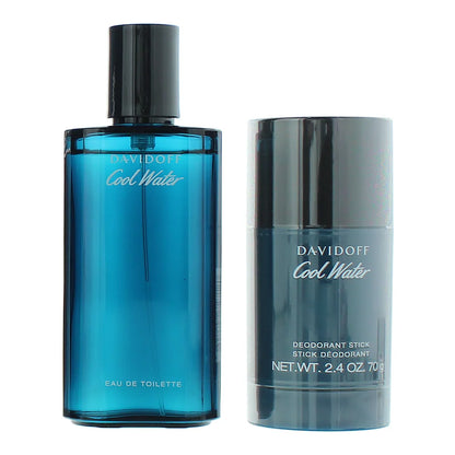 Davidoff Cool Water Gift Set 75ml EDT + 70g Deodorant Stick