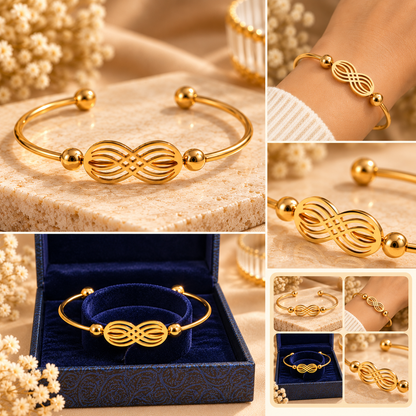 Infinity Bangle – Gold